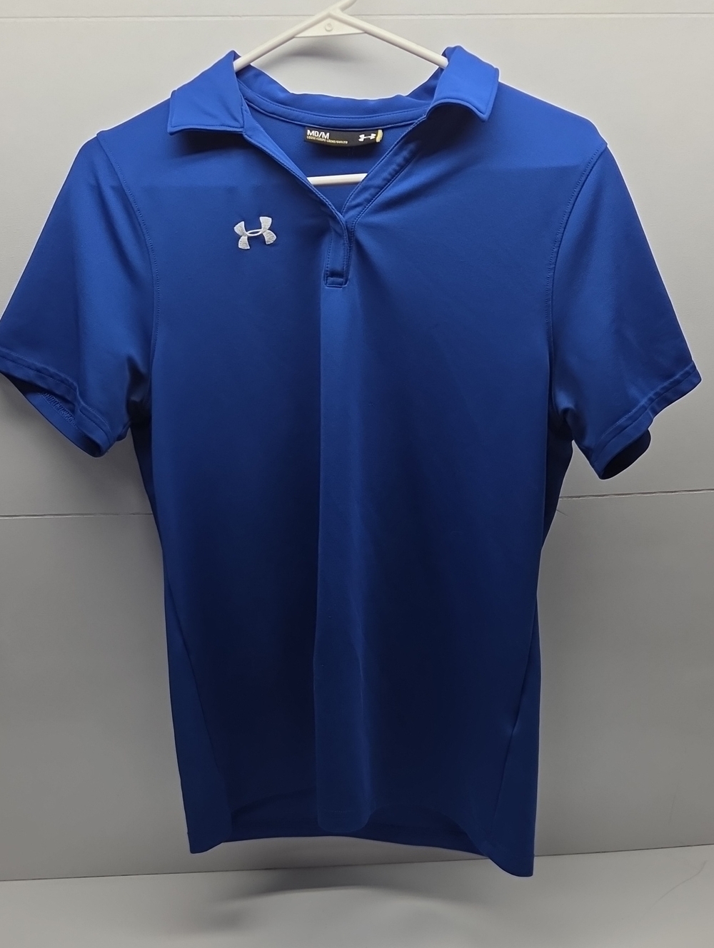 Under Armour Womens Royal Blue Short-Sleeve Polo